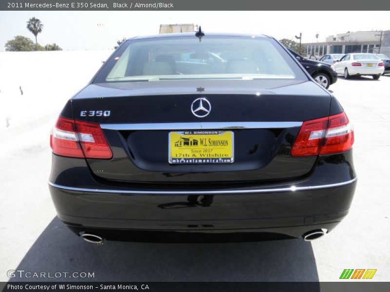 Black / Almond/Black 2011 Mercedes-Benz E 350 Sedan