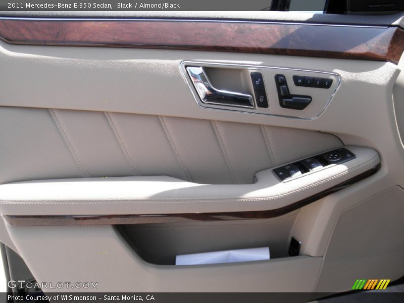 Black / Almond/Black 2011 Mercedes-Benz E 350 Sedan