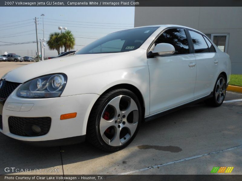 Campanella White / Interlagos Plaid Cloth 2007 Volkswagen Jetta GLI Sedan