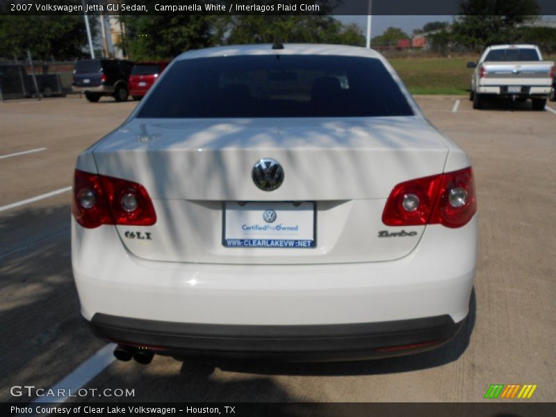 Campanella White / Interlagos Plaid Cloth 2007 Volkswagen Jetta GLI Sedan