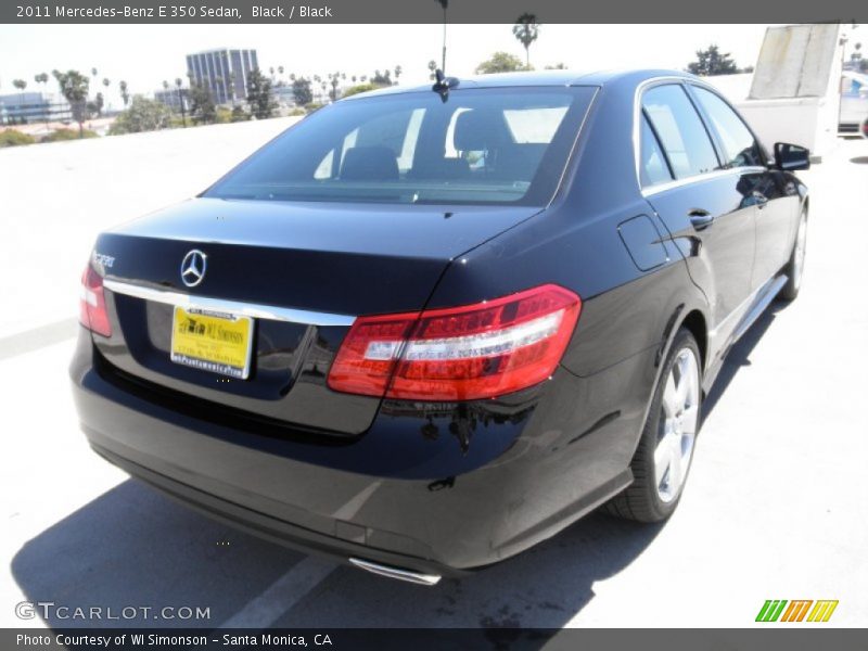 Black / Black 2011 Mercedes-Benz E 350 Sedan
