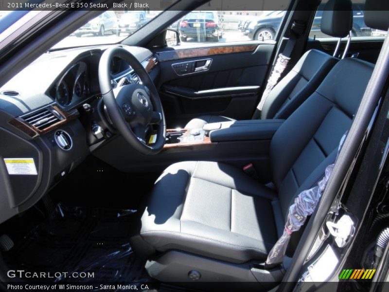 Black / Black 2011 Mercedes-Benz E 350 Sedan