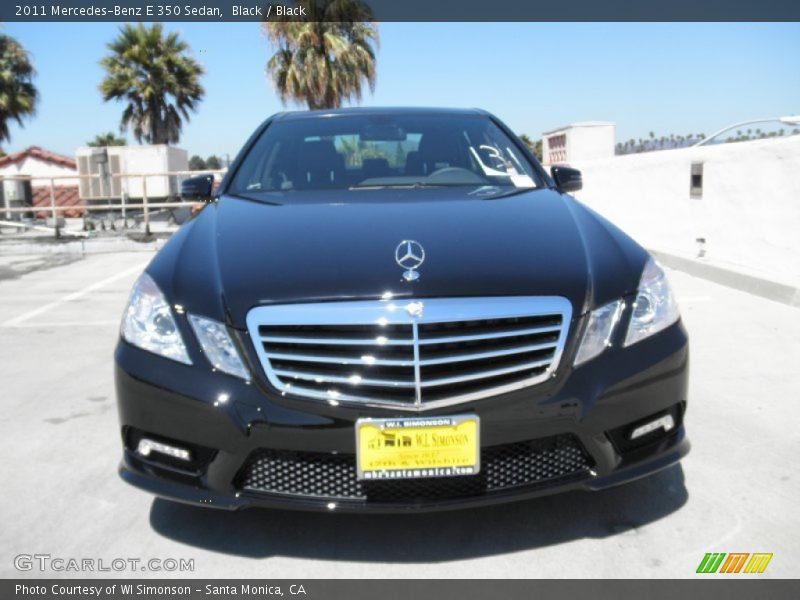 Black / Black 2011 Mercedes-Benz E 350 Sedan