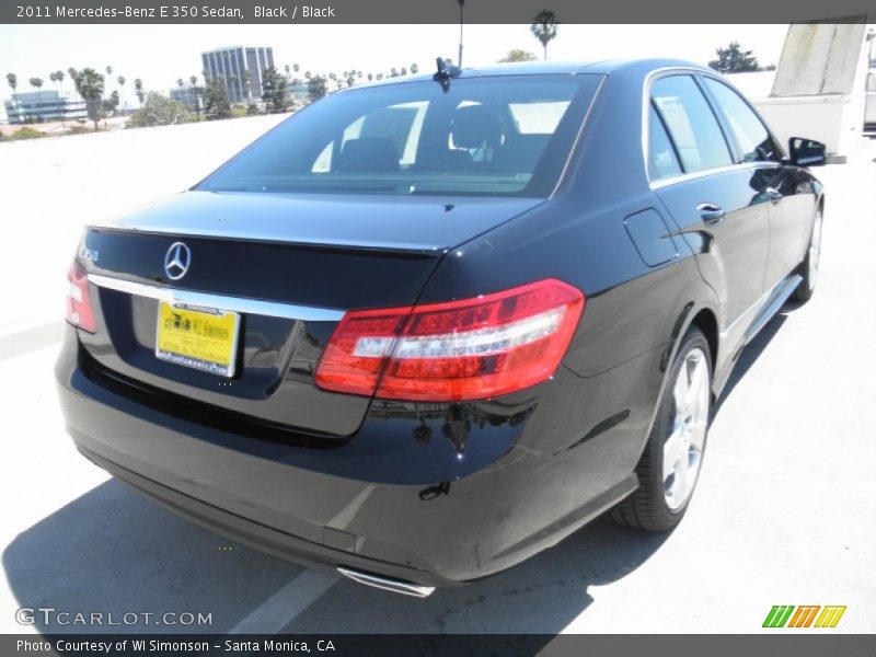 Black / Black 2011 Mercedes-Benz E 350 Sedan