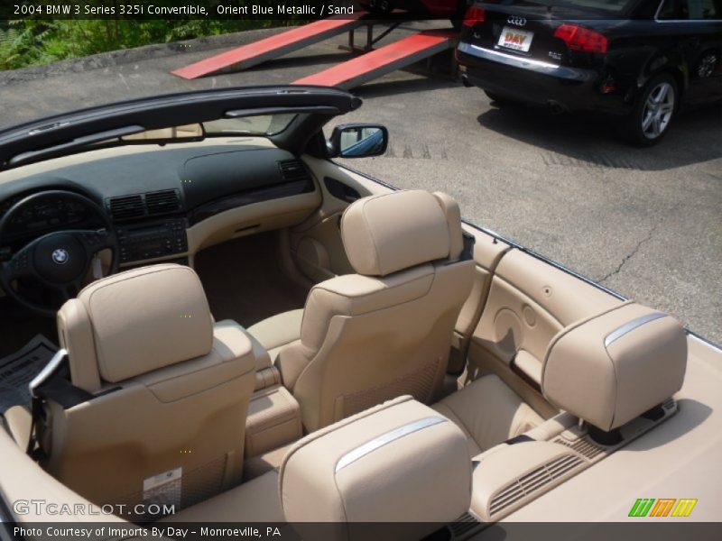 Orient Blue Metallic / Sand 2004 BMW 3 Series 325i Convertible