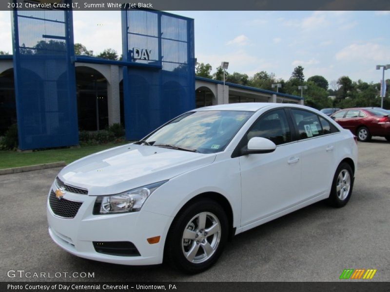 Summit White / Jet Black 2012 Chevrolet Cruze LT