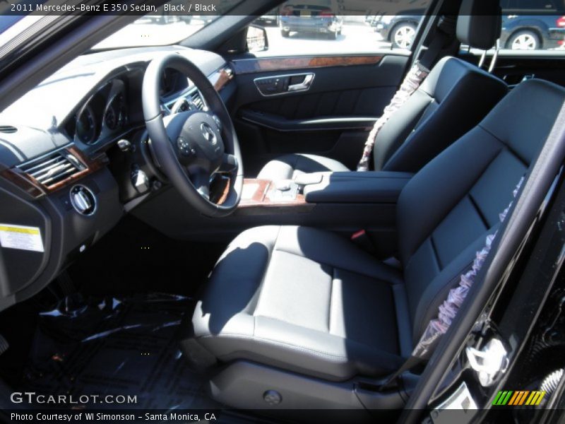 Black / Black 2011 Mercedes-Benz E 350 Sedan
