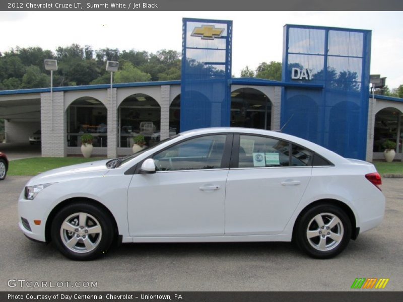 Summit White / Jet Black 2012 Chevrolet Cruze LT