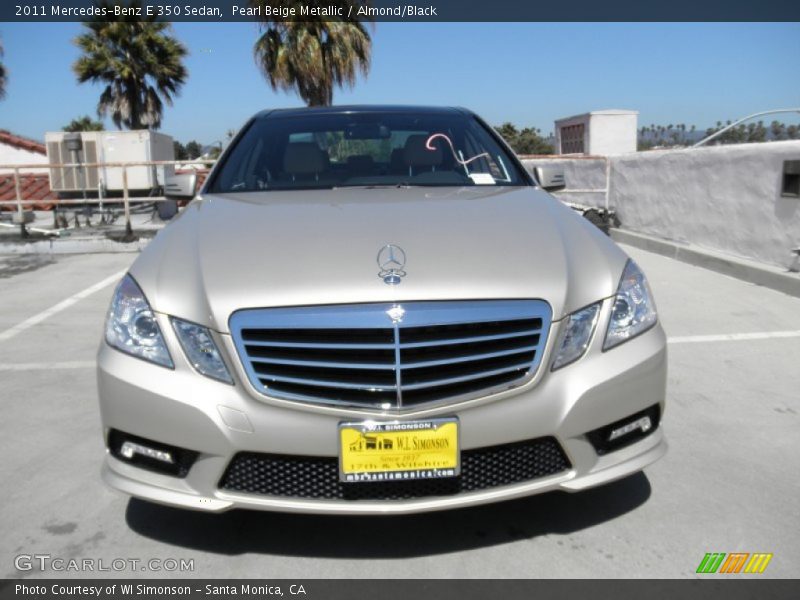 Pearl Beige Metallic / Almond/Black 2011 Mercedes-Benz E 350 Sedan