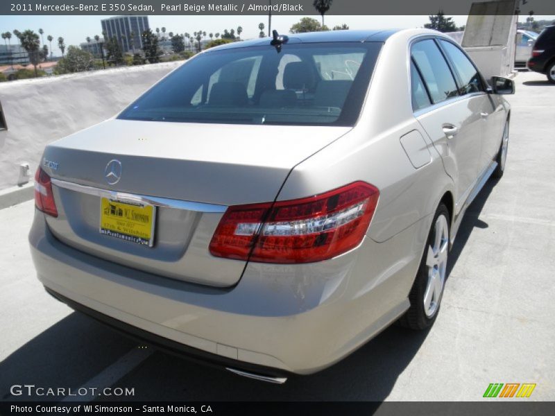 Pearl Beige Metallic / Almond/Black 2011 Mercedes-Benz E 350 Sedan