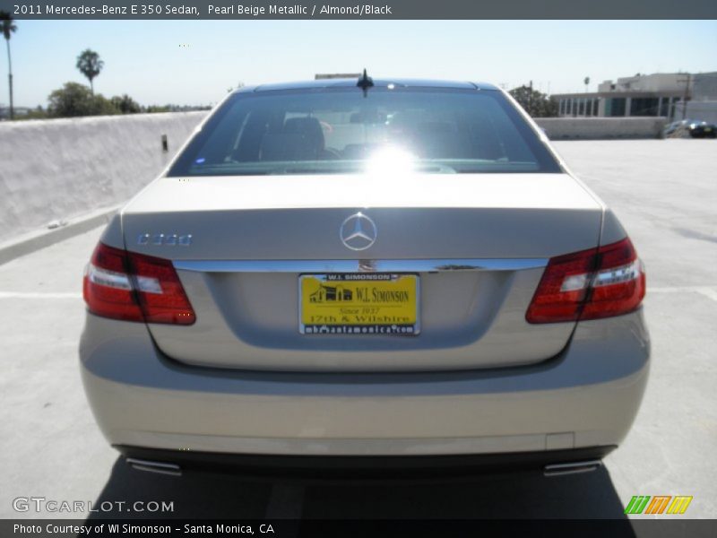 Pearl Beige Metallic / Almond/Black 2011 Mercedes-Benz E 350 Sedan