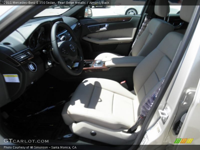 Pearl Beige Metallic / Almond/Black 2011 Mercedes-Benz E 350 Sedan