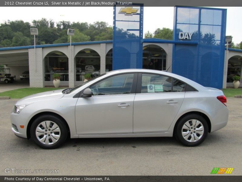 Silver Ice Metallic / Jet Black/Medium Titanium 2012 Chevrolet Cruze LS