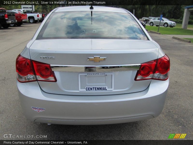 Silver Ice Metallic / Jet Black/Medium Titanium 2012 Chevrolet Cruze LS