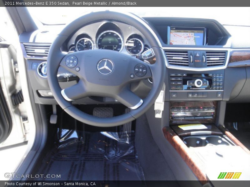 Pearl Beige Metallic / Almond/Black 2011 Mercedes-Benz E 350 Sedan