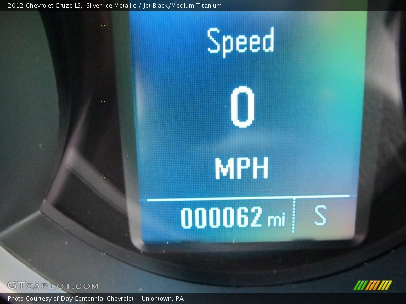 Silver Ice Metallic / Jet Black/Medium Titanium 2012 Chevrolet Cruze LS