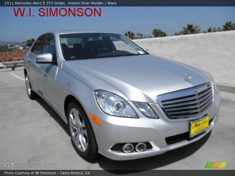 Iridium Silver Metallic / Black 2011 Mercedes-Benz E 350 Sedan