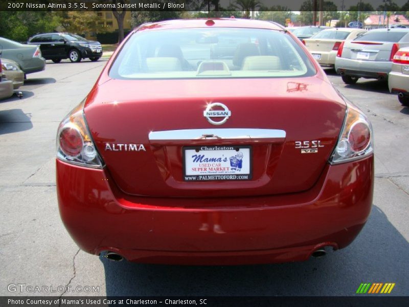 Sonoma Sunset Metallic / Blond 2007 Nissan Altima 3.5 SL