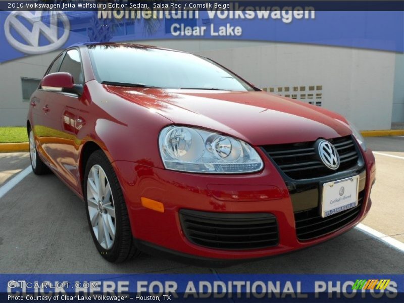 Salsa Red / Cornsilk Beige 2010 Volkswagen Jetta Wolfsburg Edition Sedan