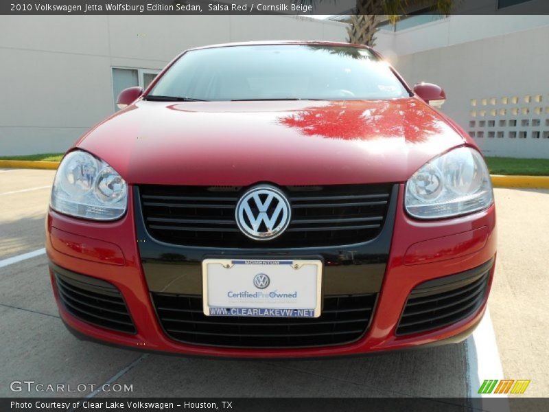Salsa Red / Cornsilk Beige 2010 Volkswagen Jetta Wolfsburg Edition Sedan