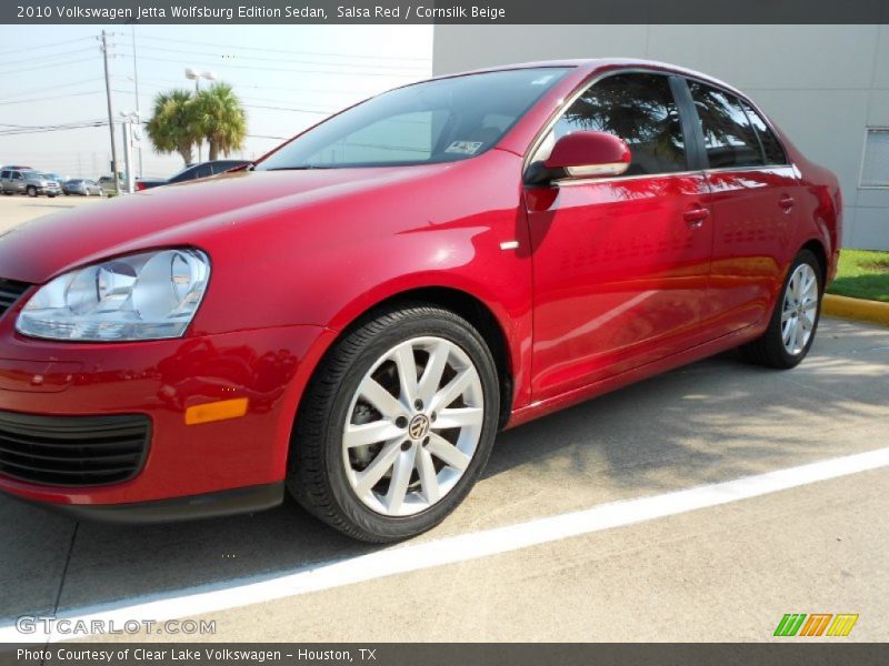 Salsa Red / Cornsilk Beige 2010 Volkswagen Jetta Wolfsburg Edition Sedan