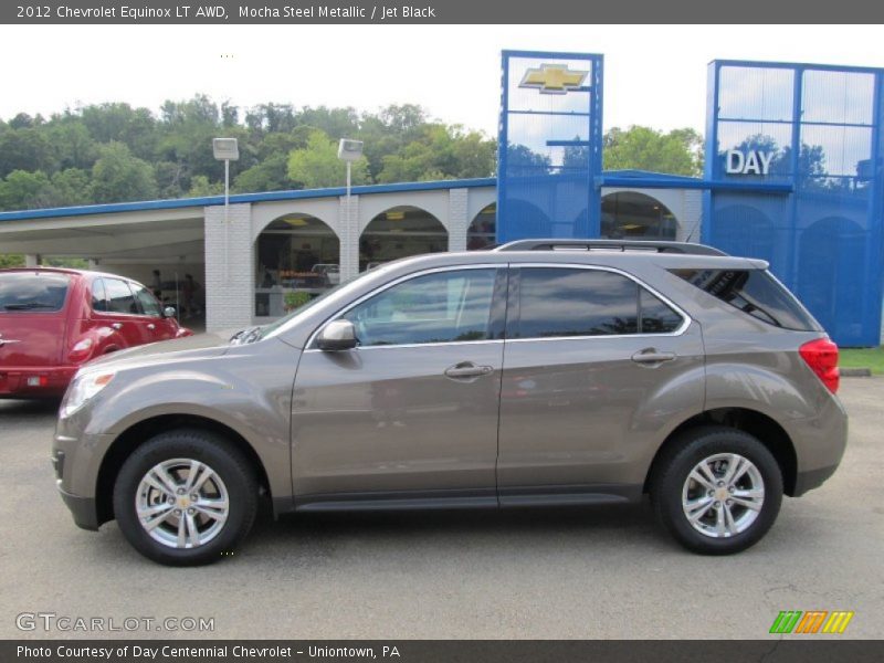 Mocha Steel Metallic / Jet Black 2012 Chevrolet Equinox LT AWD