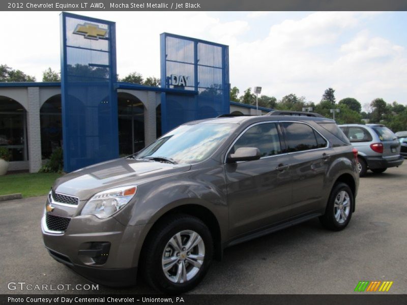Mocha Steel Metallic / Jet Black 2012 Chevrolet Equinox LT AWD