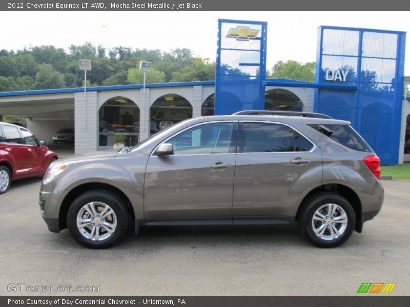 Mocha Steel Metallic / Jet Black 2012 Chevrolet Equinox LT AWD