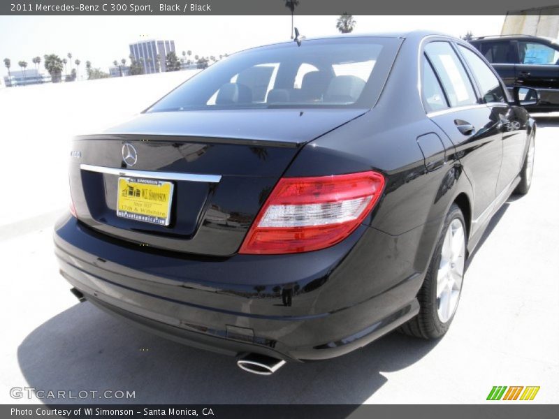 Black / Black 2011 Mercedes-Benz C 300 Sport