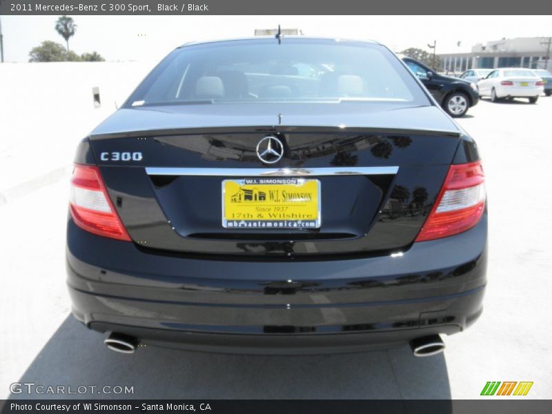 Black / Black 2011 Mercedes-Benz C 300 Sport