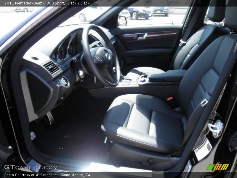 Black / Black 2011 Mercedes-Benz C 300 Sport