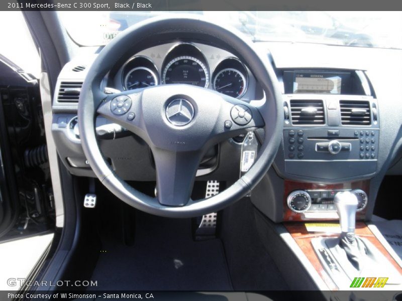 Black / Black 2011 Mercedes-Benz C 300 Sport