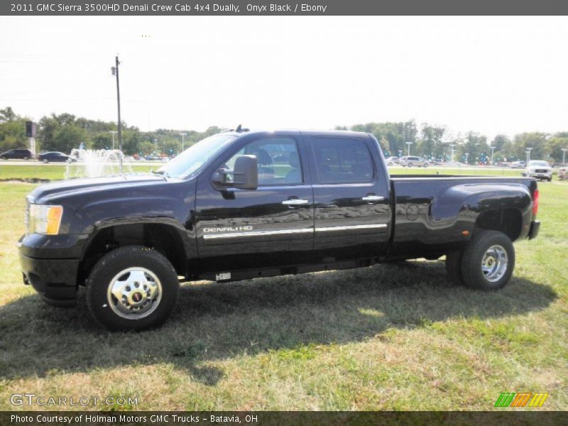 Onyx Black / Ebony 2011 GMC Sierra 3500HD Denali Crew Cab 4x4 Dually