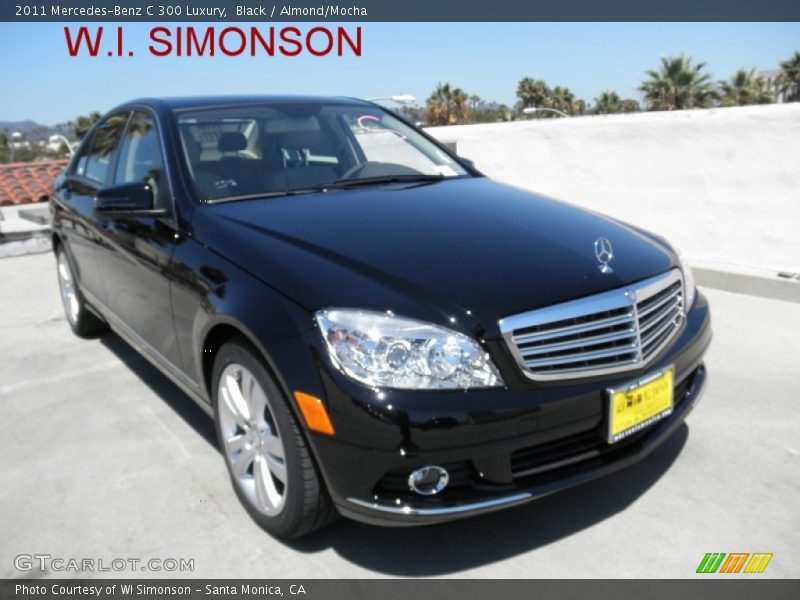 Black / Almond/Mocha 2011 Mercedes-Benz C 300 Luxury