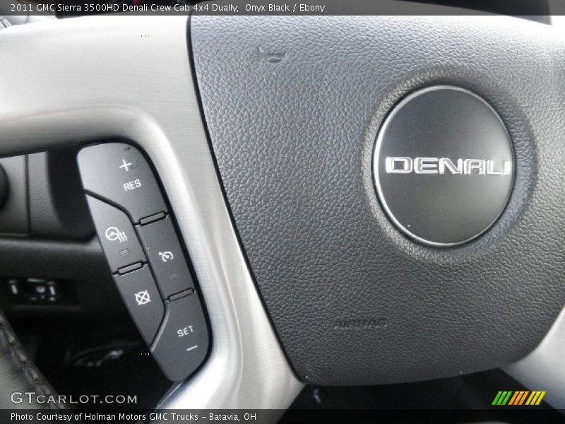 Onyx Black / Ebony 2011 GMC Sierra 3500HD Denali Crew Cab 4x4 Dually