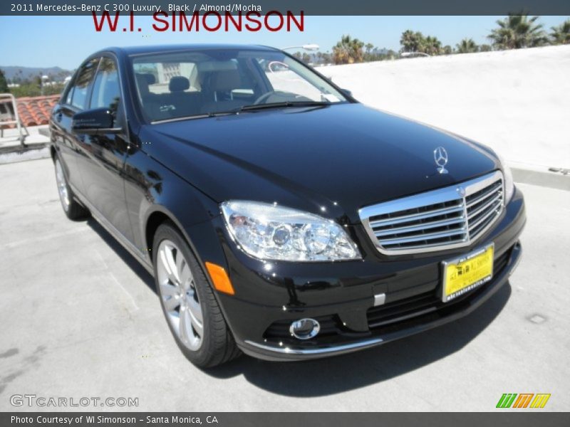 Black / Almond/Mocha 2011 Mercedes-Benz C 300 Luxury