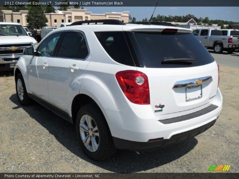 Summit White / Light Titanium/Jet Black 2012 Chevrolet Equinox LT