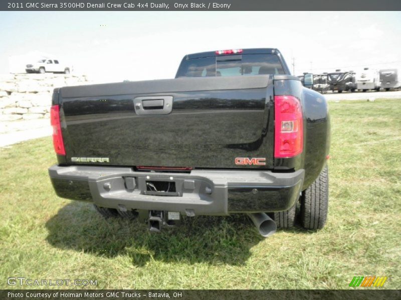 Onyx Black / Ebony 2011 GMC Sierra 3500HD Denali Crew Cab 4x4 Dually