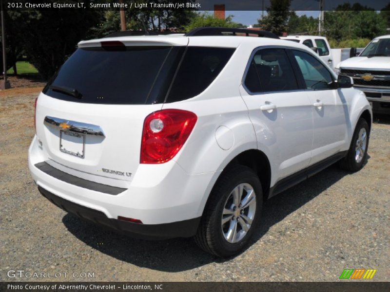 Summit White / Light Titanium/Jet Black 2012 Chevrolet Equinox LT