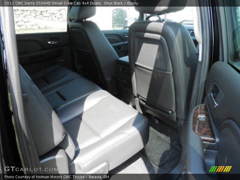 Onyx Black / Ebony 2011 GMC Sierra 3500HD Denali Crew Cab 4x4 Dually