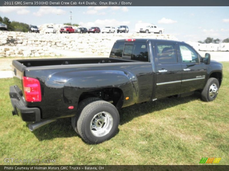 Onyx Black / Ebony 2011 GMC Sierra 3500HD Denali Crew Cab 4x4 Dually