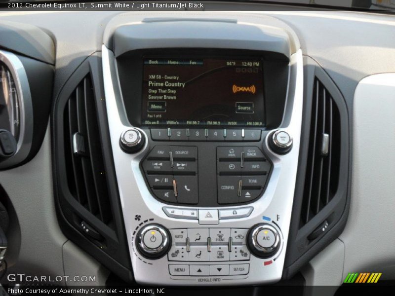 Controls of 2012 Equinox LT