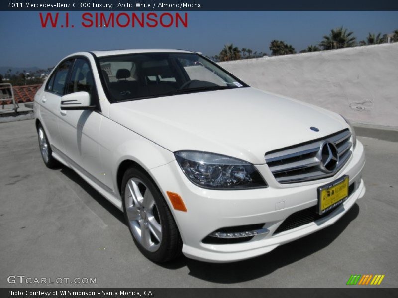Arctic White / Almond/Mocha 2011 Mercedes-Benz C 300 Luxury