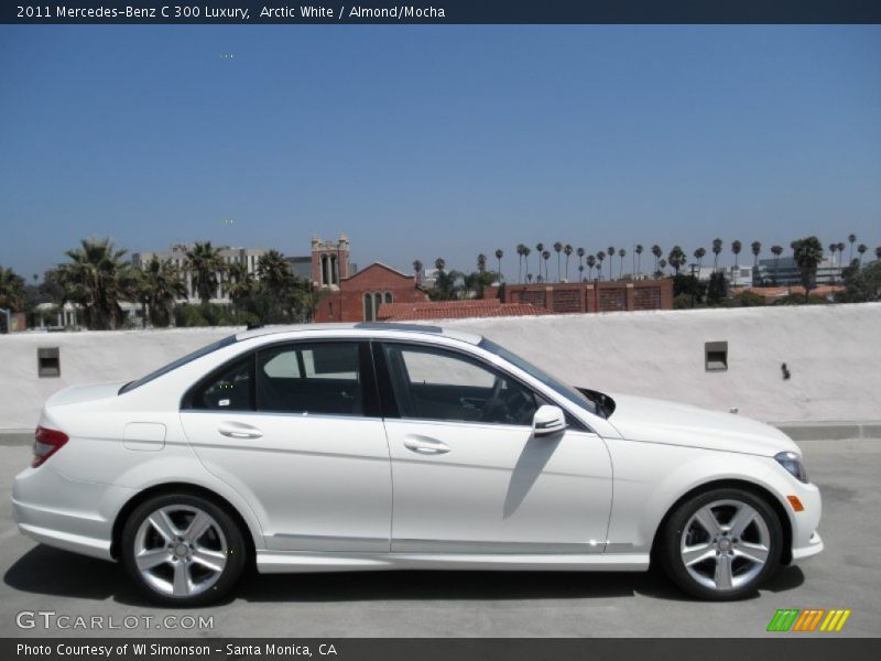 Arctic White / Almond/Mocha 2011 Mercedes-Benz C 300 Luxury