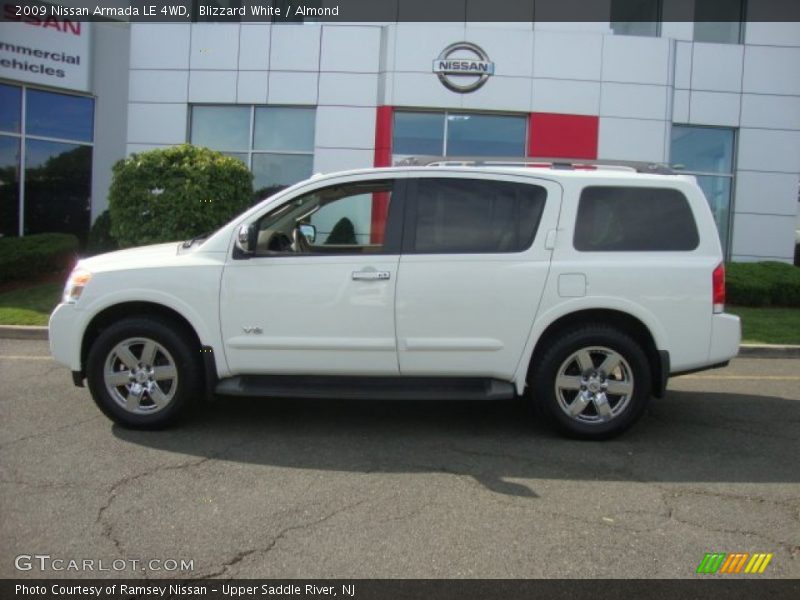  2009 Armada LE 4WD Blizzard White