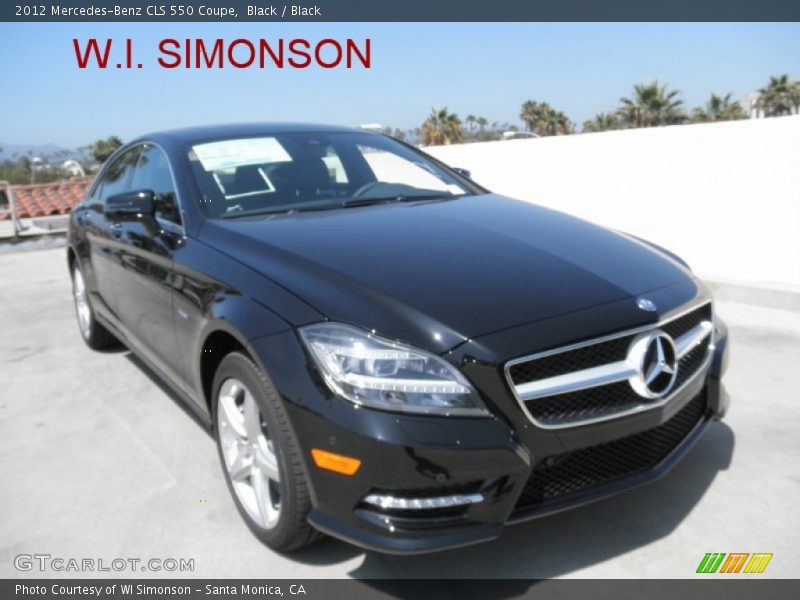 Black / Black 2012 Mercedes-Benz CLS 550 Coupe