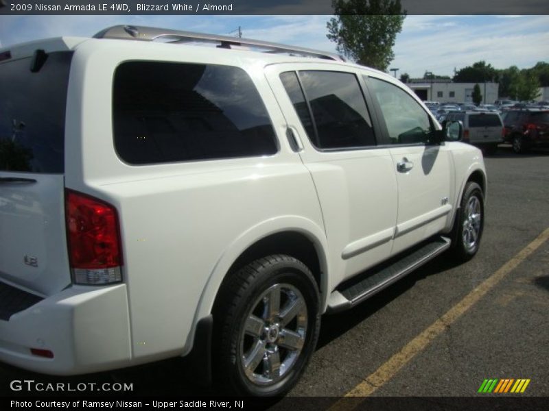 Blizzard White / Almond 2009 Nissan Armada LE 4WD