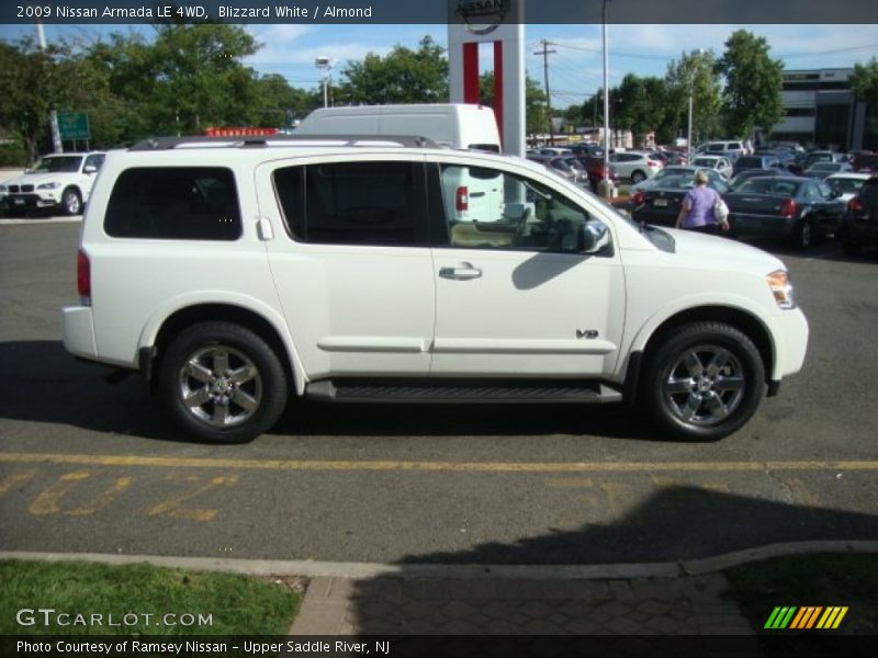 Blizzard White / Almond 2009 Nissan Armada LE 4WD