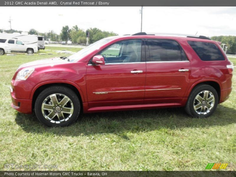 Crystal Red Tintcoat / Ebony 2012 GMC Acadia Denali AWD