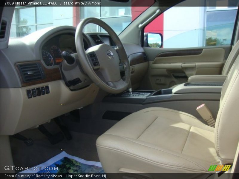 Blizzard White / Almond 2009 Nissan Armada LE 4WD